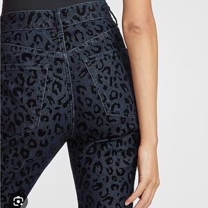 Express leopard pattern jeans